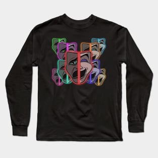 Acrors Trippy Masks Long Sleeve T-Shirt